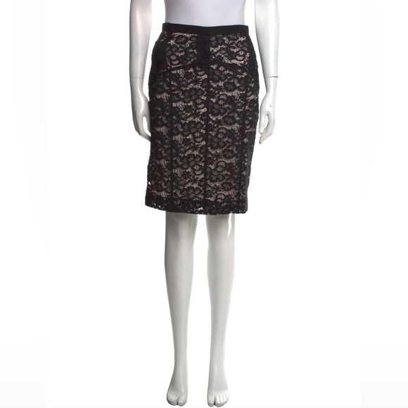 NWT NINA RICCI PARIS Floral Lace Mini Skirt Made in Slovakia 🇸🇰 Size 38 US 8 - Picture 8 of 16